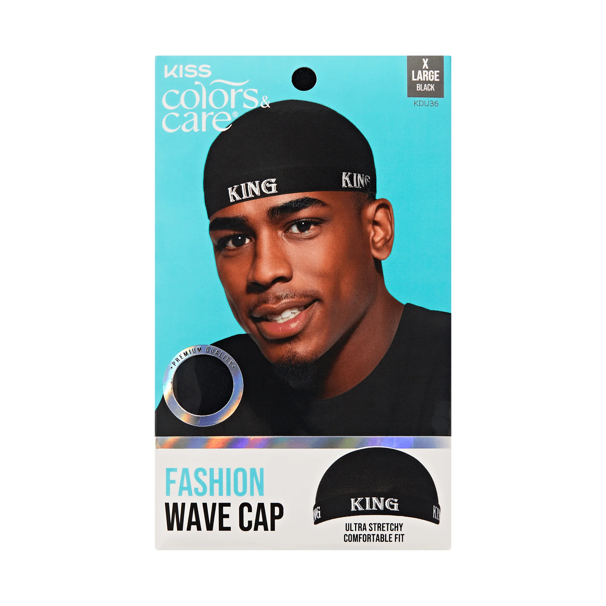 KISS Colors & Care Premium Fashion Wave Cap - Black